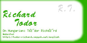 richard todor business card